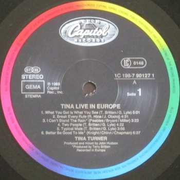 2LP Tina Turner: Tina Live In Europe