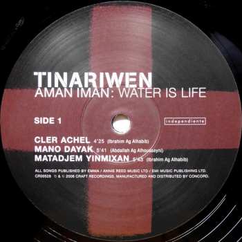 2LP Tinariwen: Aman Iman: Water Is Life