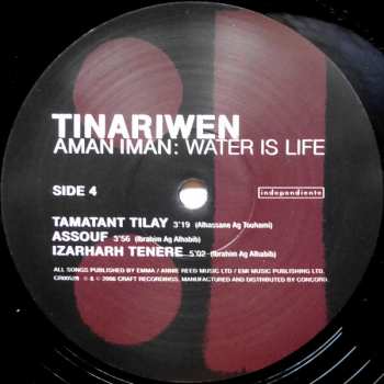 2LP Tinariwen: Aman Iman: Water Is Life
