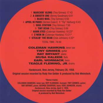 CD Coleman Hawkins: Blues Groove LTD | DIGI