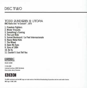 3CD/DVD/Caja Todd Rundgren: At The BBC 1972-1982