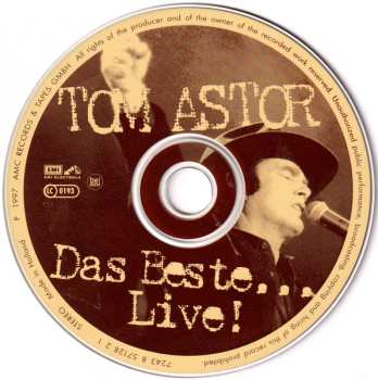 CD Tom Astor: Das Beste ... Live !