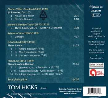 CD Tom Hicks: Liszt Ireland Sonatas 