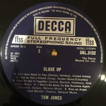 LP Tom Jones: Close Up