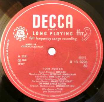 LP Tom Jones: Tom Jones