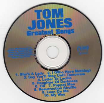 CD Tom Jones: Greatest Songs