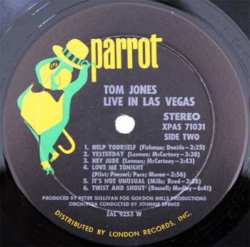 LP Tom Jones: Live In Las Vegas