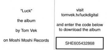 LP Tom Vek: Luck