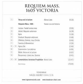 CD Tenebrae: Requiem Mass, 1605