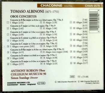 CD Tomaso Albinoni: Complete Oboe Concertos