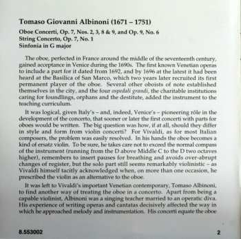 CD Tomaso Albinoni: Oboe Concerti Vol. 2