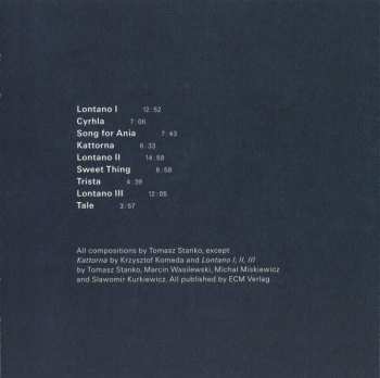 CD Tomasz Stańko Quartet: Lontano