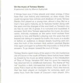 CD Tomasz Stańko Quartet: Soul Of Things