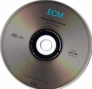 CD Tomasz Stańko Quartet: Soul Of Things