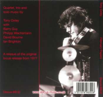 CD Tony Oxley: February Papers