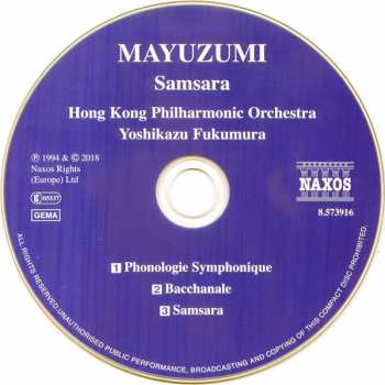 CD Toshiro Mayuzumi: Samsara, Phonologie Symphonique, Bacchanale