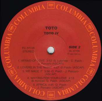 LP Toto: Toto IV