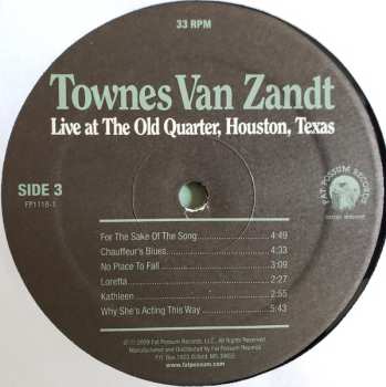 2LP Townes Van Zandt: Live At The Old Quarter, Houston, Texas