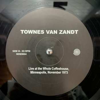 LP Townes Van Zandt: Live At The Whole Coffeehouse, Minneapolis, November 1973 LTD