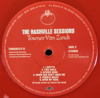 LP Townes Van Zandt: The Nashville Sessions LTD | CLR