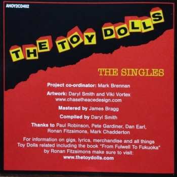 2CD Toy Dolls: The Singles DIGI