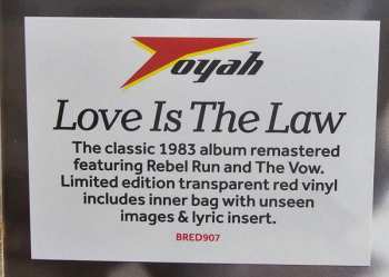 LP Toyah: Love Is The Law CLR