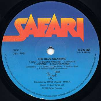 LP Toyah: The Blue Meaning