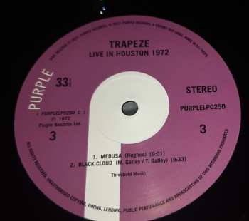 2LP Trapeze: Live In Houston 1972 LTD