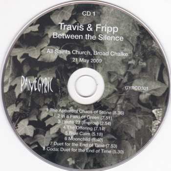 3CD Travis & Fripp: Between The Silence