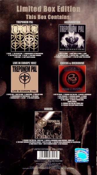 4CD/DVD/Caja Treponem Pal: Furytales LTD | DIGI