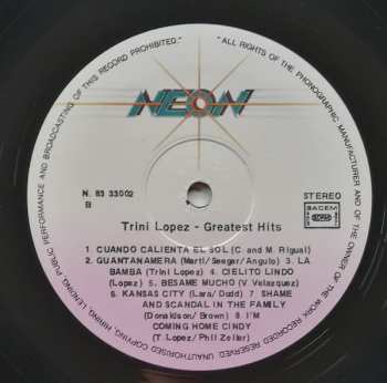 LP Trini Lopez: Greatest Hits