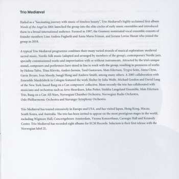 Blu-ray/SACD Trio Mediæval: Solacium