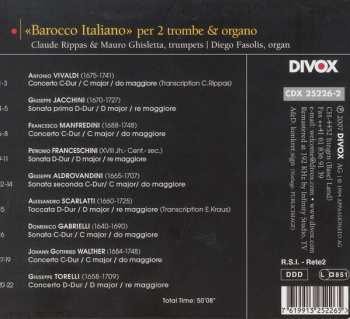 CD Trio Rippas: Trumpets & Organ - Barocco Italiano