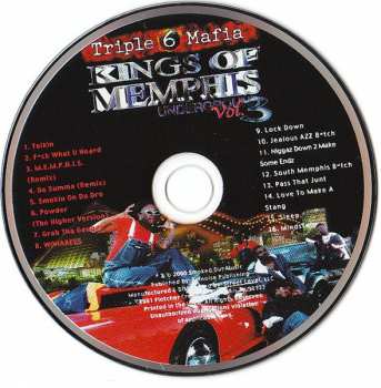 CD Three 6 Mafia: Kings Of Memphis Underground Vol. 3