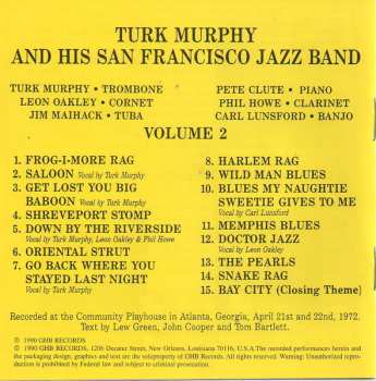 CD Turk Murphy's Jazz Band: In Concert - Vol. 2