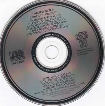CD Twisted Sister: Come Out And Play
