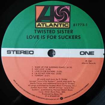 LP Twisted Sister: Love Is For Suckers