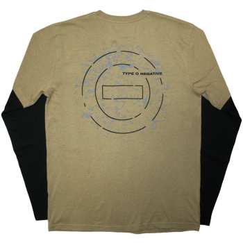 Mercancía Type O Negative: Type O Negative Unisex Layered Long Sleeve T-shirt: Tree (black & Green) (back Print) (small) S