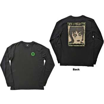 Mercancía Type O Negative: Type O Negative Unisex Long Sleeve T-shirt: I Don't Wanna Be Me (back Print) (small) S