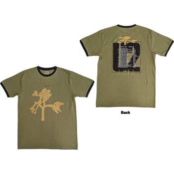 Mercancía U2: U2 Unisex Ringer T-shirt: Joshua Tree Europe 1987. (back Print) (small) S