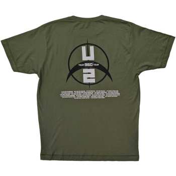 Mercancía U2: U2 Unisex T-shirt: 360 Degree Tour 2009 Drip (back Print & Ex-tour) (medium) M