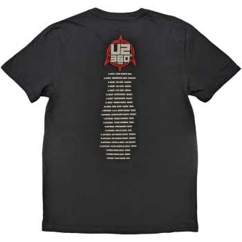 Mercancía U2: U2 Unisex T-shirt: 360 Degree Tour 2010 Equals (back Print & Ex-tour) (medium) M