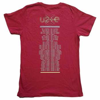 Mercancía U2: Tričko I+e 2015 Tour Dates S