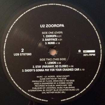 2LP U2: Zooropa
