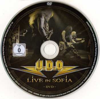 2CD/DVD U.D.O.: Live In Sofia