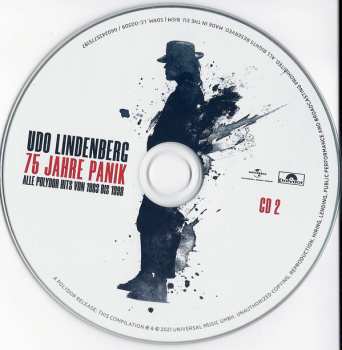 2CD Udo Lindenberg: 75 Jahre Panik (Alle Polydor Hits Von 1983 Bis 1998)