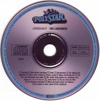 CD Udo Lindenberg: Gänsehaut