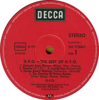LP UFO: The Best Of UFO