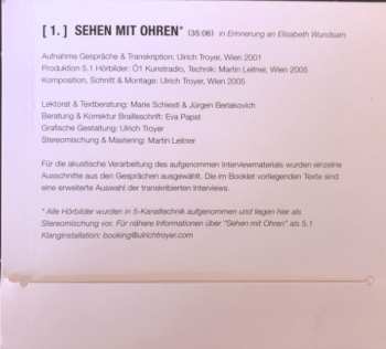 CD Ulrich Troyer: Sehen Mit Ohren