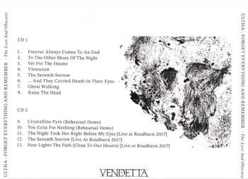 2CD Ultha: Forget Everything And Remember (The Lost And Obscure)